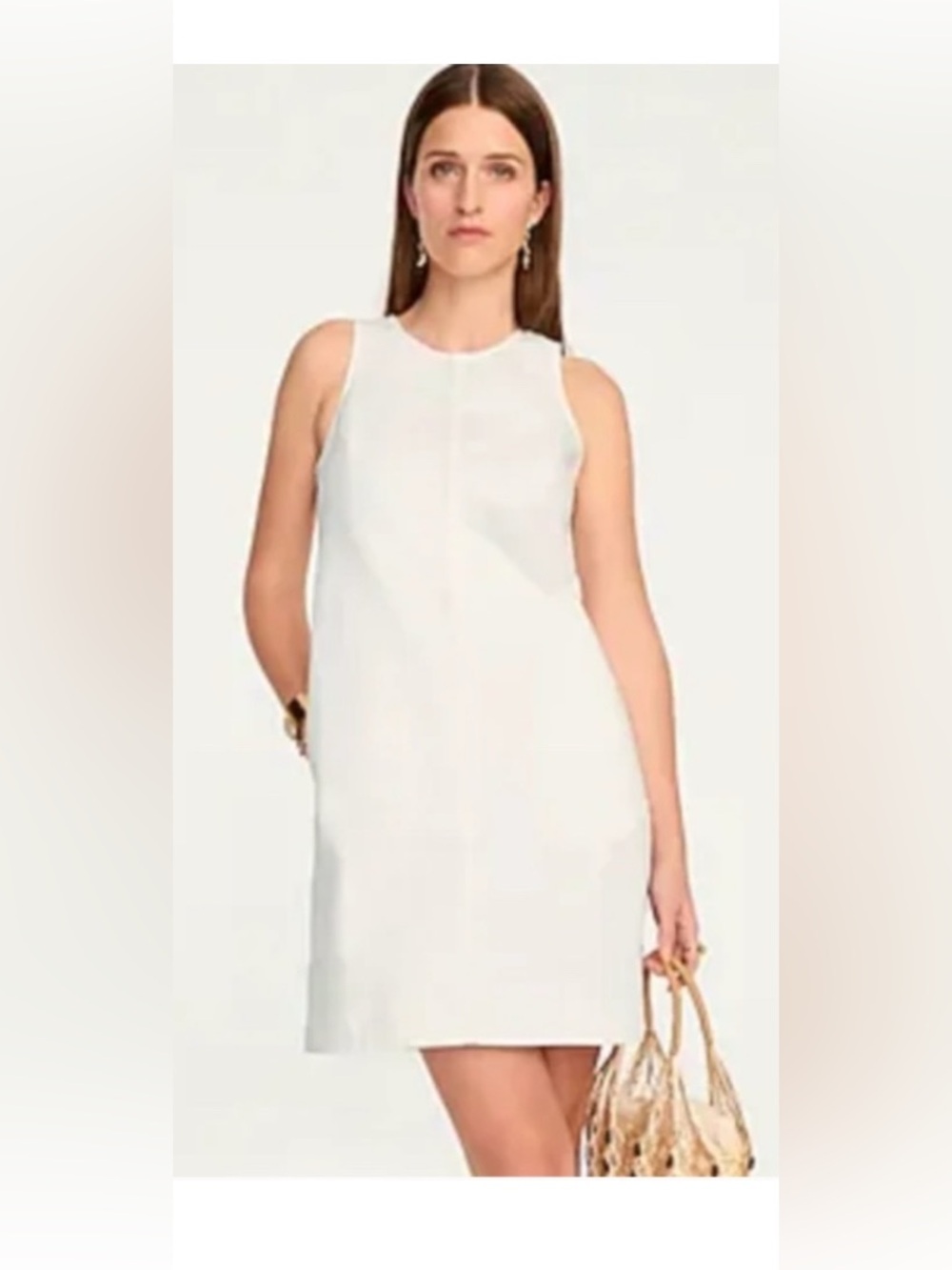J.Crew Off White Vintage Tag denim shift dress size 14